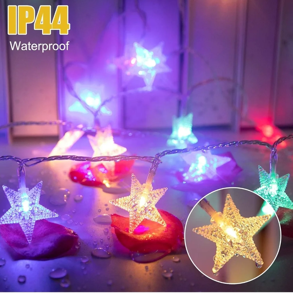 Multicolor Star String Lights